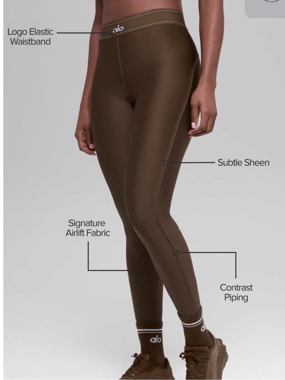 ALO Yoga Airlift High-Waist Suit Up Legging Espresso XXS